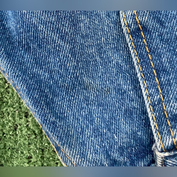 VTG 90’s American Beauties Denim Jean Clenched Waist Long Jacket Women’s Small - Picture 9 of 10